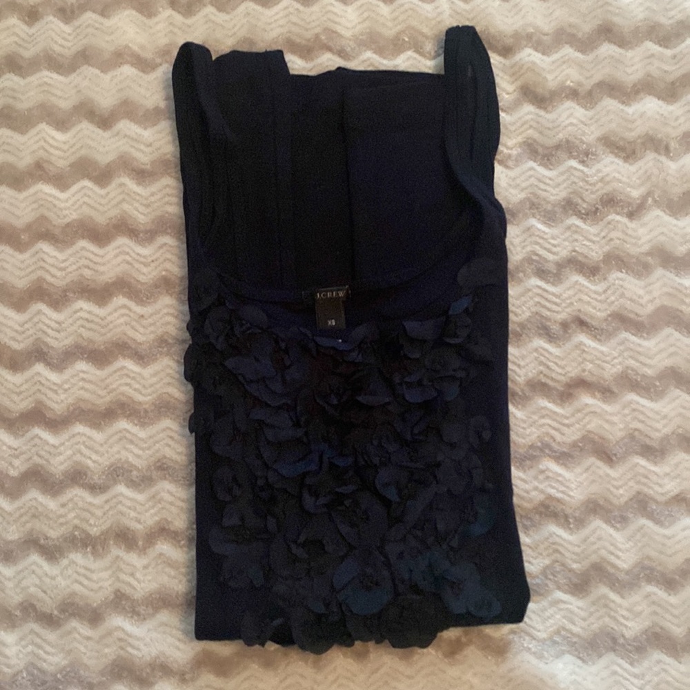 J. Crew Navy Blue Camisole with Embellishments Size XS